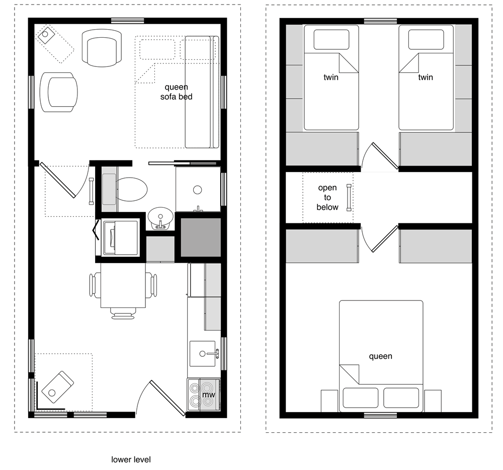Tiny House Floor Plans 32' X 12'