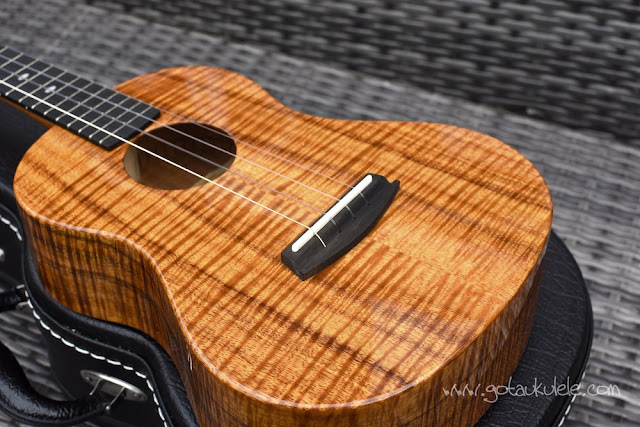 Kala Elite Koa Tenor Ukulele body