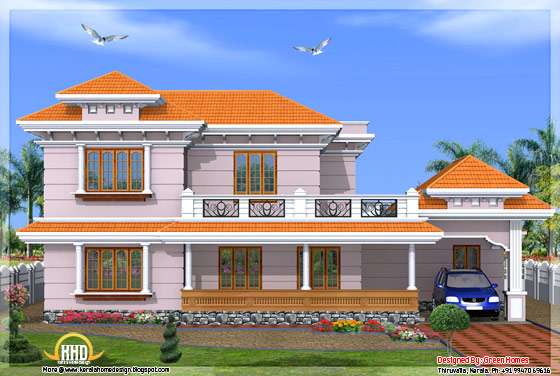 2500 Square Feet 4 BHK kerala model house - May 2012