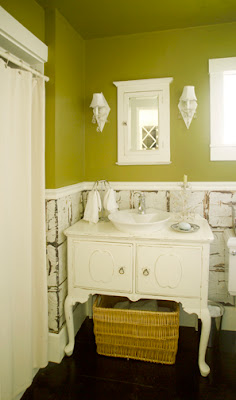 Olive Green Bathrooms