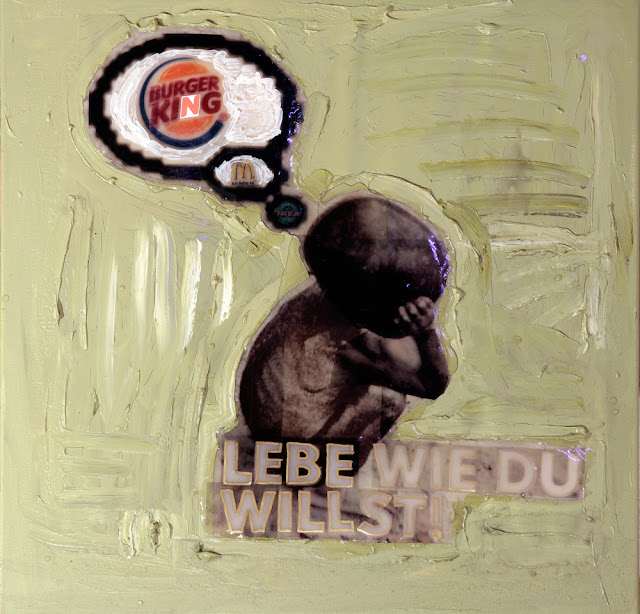 Kris Kind 2010, Lebe wie du willst, 60 x 60cm