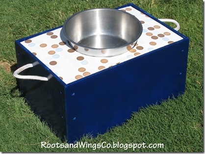 After-raised dog dish