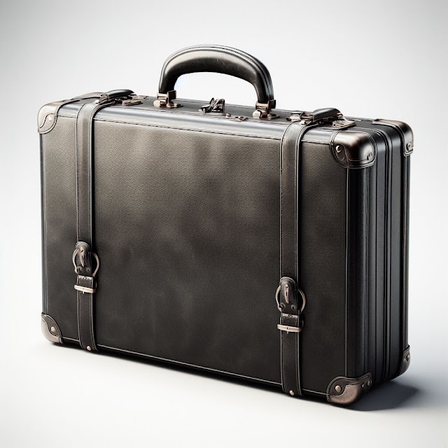 Image of a briefcase that is being reviewed for the sales rep crowd.