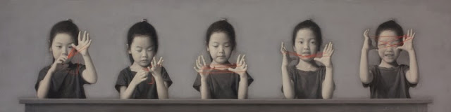 Children Paintings by Chinese Painter Zhu Yiyong