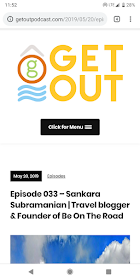 Travel tralk - My first podcast with Get out podcast