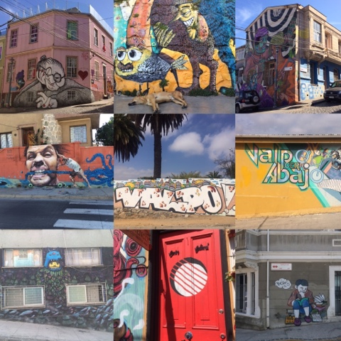 Valparaiso, Chile street arts/murals