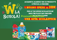 Logo Concorso ''Wiva la scuola'' : con i prodotti Henkel vinci buoni spesa da 100€ e gita scolastica