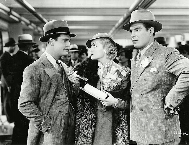 Chester Morris, Carole Lombard and Nat Pendleton in The Gay Bride (1934)