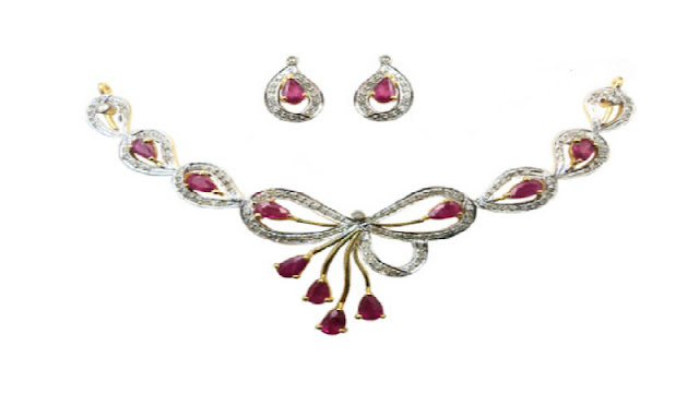 Bridal Ruby Necklace Jewellery