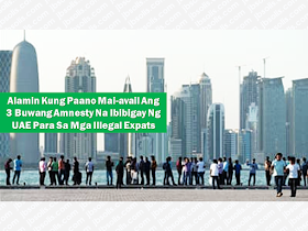 There are thousands of overseas Filipino workers  (OFW) in the  Gulf Region especially in the United Arab Emirates (UAE) and sadly, many of them are not properly documented or had their visas expired but are continuing to stay at the Gulf state. The problem with this is that should anything happen to them, the Philippine Embassy would have difficulty in finding them and extend assistance. Another thing, the UAE authorities could hold them and charge the necessary fines imposed by the laws of the Emirates.  The UAE government will give three-month amnesty for thousands of illegal residents. The consulates and embassy are preparing to deal with the expats who are expected to come forward to legalize their status in the country or leave the Emirates. Advertisement       Sponsored Links      Legal experts - Barney Almazar, director at Gulf Law and head of Free Legal Aid at the Philippine embassy and consulate, and Ashish Mehta, managing partner at Ashish Mehta & Associates was interviewed by a local news outfit in the UAE, Khaleej Times, to enlighten residents, especially those who are with delinquent status on what steps needed to be followed in order for them to change their status.    According to the legal experts, the amnesty will be given to those who belong to these four categories with instructions on how to correct or legalize their status.   1 Illegals without a passport For overstaying individuals residing in the country without a passport, what first needs to be ascertained is why they no longer have a valid passport - Whether they have simply lost it, or if they have used it as a guarantee, for say, a bank loan. For the former, they could approach their respective consulate or embassy to process a passport renewal if they want to legalize their stay in the UAE. Individuals can then regularise their visas by getting a new sponsor by submitting their application through Amer centers for a new visa by paying an immigration fee of Dh500. If they want to travel back home, they do not need to apply for a new passport, but they will need to get a travel document in place. Illegal residents without a passport may approach their respective embassy/consulate and apply for an out pass. Once the embassy/consulate issues an out pass, beneficiaries will then need to approach Awir Immigration directly and get an exit permit without a ban. The immigration will issue the exit permit and they can exit the country within 10 days after issuance of the permit. A fee of Dh220 is to be paid for the exit permit.   2 Those with pending bank loans Those having criminal cases against them by banks or financial institutions or any other corporate bodies/individuals should get a waiver/release from the creditor to whom they owe money to. The creditor may submit the waiver/release letter before the court/public prosecution so it will enable the court/public prosecution to close the criminal proceedings and allow the individual to collect their passport from the respective police station or court.  Upon receipt of the passport from the court or police station, the said individual, who is staying in the country illegally, may first approach his respective embassy or consulate and thereafter, the amnesty center, to complete formalities for leaving the UAE.   3 Parents with child(ren) born out of wedlock In the case of an overstaying parent/s with a child/children born out of wedlock, the first thing that needs to be addressed is the legal status of the child. Essentially, this child will not exist as they have no legal document proving their status. If the parent or parents are overstaying and are from the same country, they can get the nationality of the child legalized, but only if they can prove, through a certificate, that they are legally married in their home country. However, if the baby is born out of wedlock, this is a criminally punishable offense.   The parents of the child will serve punishment and only after that the parents and their child will be deported depending upon the judgment issued by the court. In cases, where a child is born to parents who are legally married but are residing illegally in the UAE, they could avail the benefit of the amnesty programme. The UAE government always gives special consideration on humanitarian grounds especially in the case of elderly people, sick people, women, and children.   4 Absconders seeking amnesty For absconders wishing to avail of the amnesty, certain steps apply depending on the type of absconding case. The first type is that of someone under the sponsorship of a company but have run-away and have had a case filed by the company. The second category covers people who already had the visa canceled, but did not exit the country within 30 days and had an absconding case against them. The third is an overstaying tourist either on a travel agency sponsorship or visa-on-arrival status.  If there is an absconding report against a person by a company or travel agency, the immigration will remove the absconding report with payment of Dh500 and will issue the exit permit without a ban. In the case of tourists overstaying their visa-on-arrival status, they will simply have the overstay fine waived.   READ MORE:  Find Out Which Country Has The Fastest Internet Speed Using This Interactive Map     Find Out Which Is The Best Broadband Connection In The Philippines   Best Free Video Calling/Messaging Apps Of 2018    Modern Immigration Electronic Gates Now At NAIA    ASEAN Promotes People Mobility Across The Region    You Too Can Earn As Much As P131K From SSS Flexi Fund Investment    Survey: 8 Out of 10 OFWS Are Not Saving Their Money For Retirement    Can A Virgin Birth Be Possible At This Millennial Age?    Dubai OFW Lost His Dreams To A Scammer    Support And Protection Of The OFWs, Still PRRD's Priority