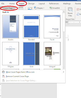 Design a Cover in Word