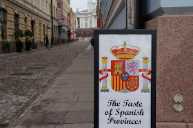 Anuncio de restaurante español en Helsinki