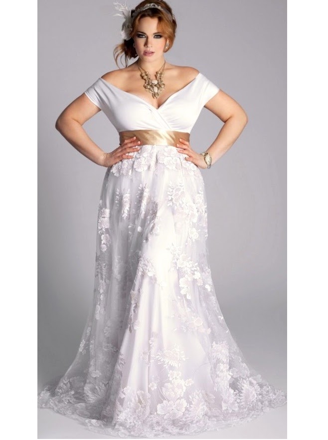 Plus size wedding dresses for second marriage 