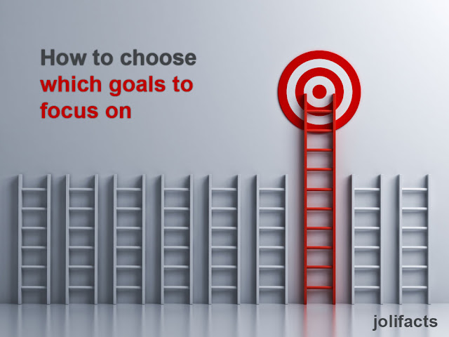 How to choose which goals to focus on
