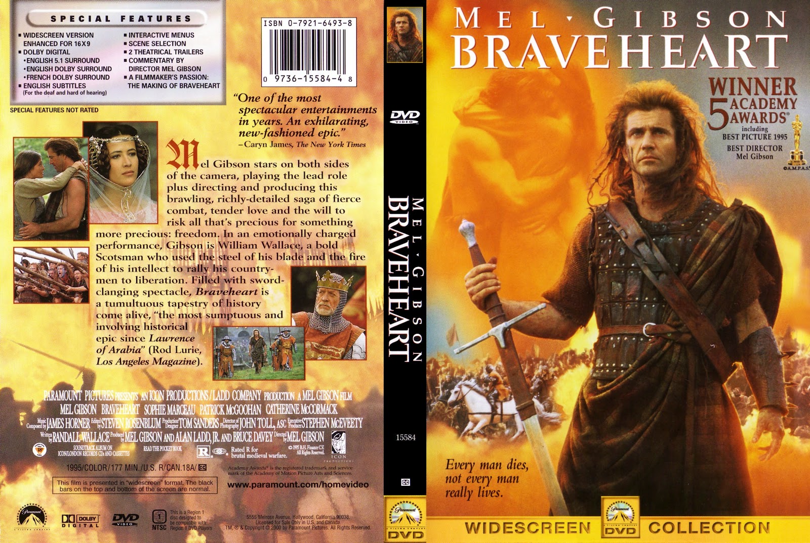 Braveheart Dvd Disk Cover