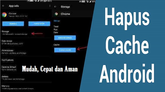 Cara menghapus Cache di HP Android