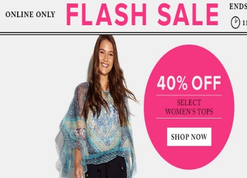 Hudson's Bay Flash Sale 40% Off Women's Tops