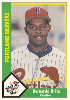 Bernardo Brito 1990 Portland Beavers card