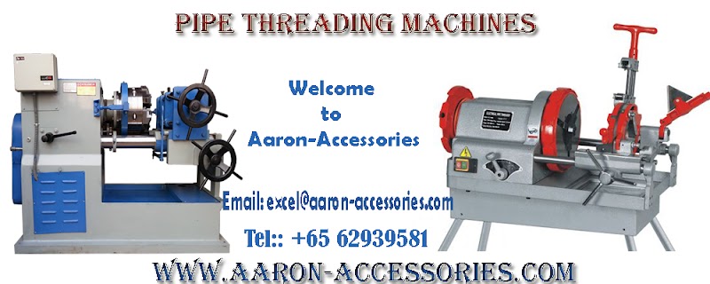 Use of pipe threading machine