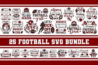 Football SVG Bundle, football mom svg, football helmet svg, funny svg quotes, svg designs, football player svg, love football svg, cricut