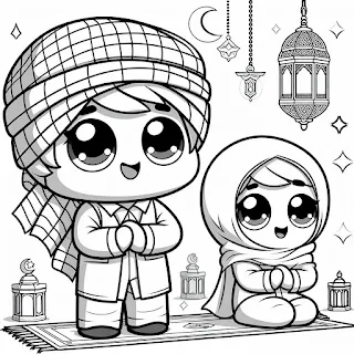 Mewarna Gambar Karakter LOL dengan Tema Islami