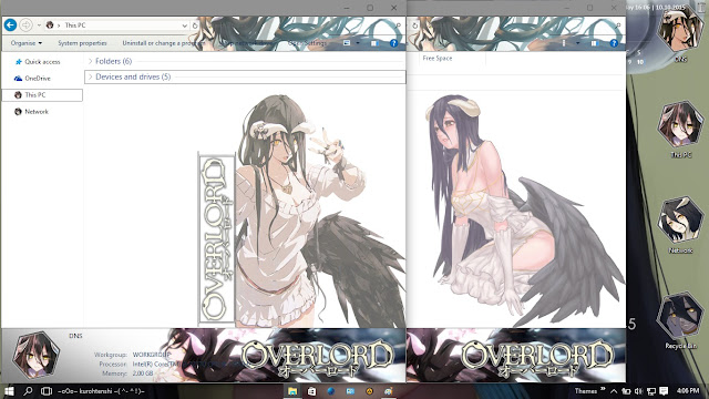 Theme Windows 7 & Windows 10 Albedo "Overlord"