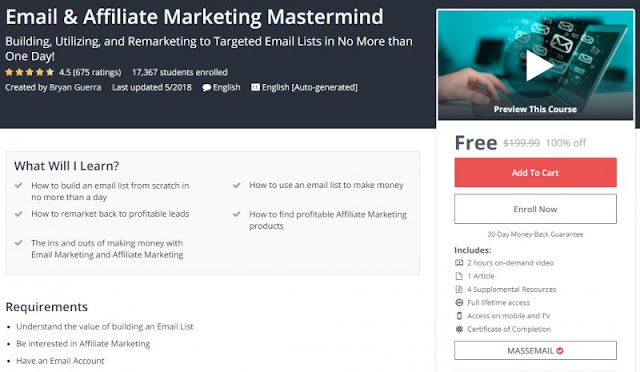 [100% Off] Email & Affiliate Marketing Mastermind| Worth 199,99$ 