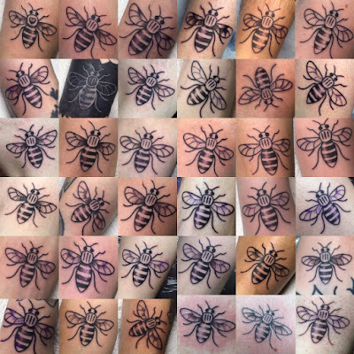 tatouage abeilles