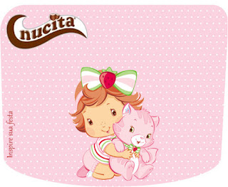 Cute Strawberry Shortcake Baby Party Free Printable Candy Bar Nucita Labels.