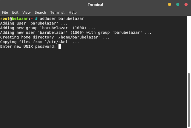 tambah user di linux