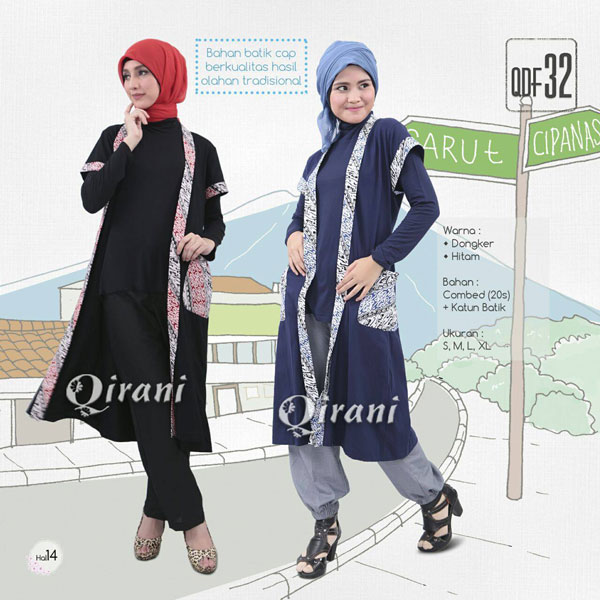 KOLEKSI BUSANA MUSLIM GAMIS & BLUS QIRANI TERBARU