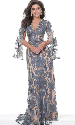 A-Line evening dress