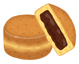 今川焼きのイラスト「チョコレート」