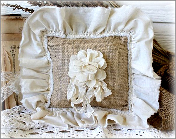 Katies Rose Cottage Vintage Wedding Burlap Muslin