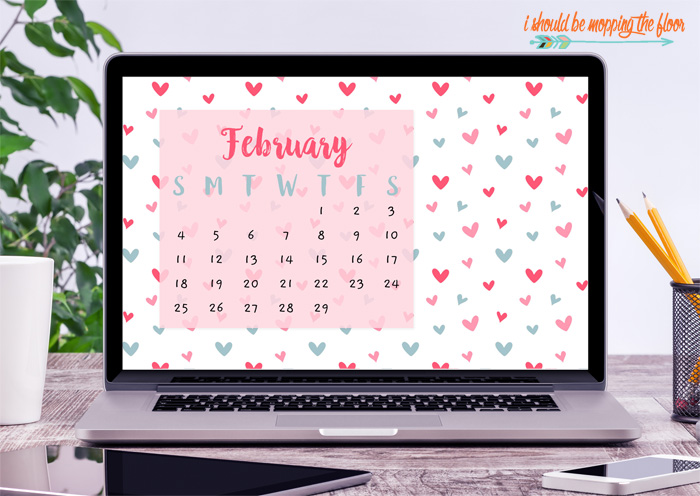 Free Valentine Computer Calendar