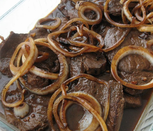 Bistek Tagalog or Beef Steak with Onion