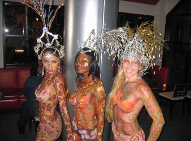 body paint girls