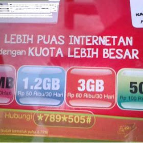 Paket Internet Kartu AS 3GB Hanya 60 Ribu