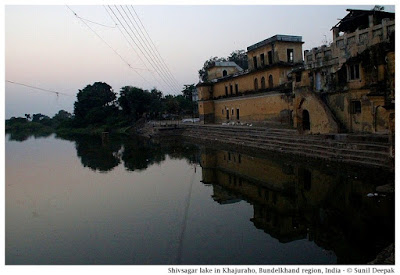 Shiv Sagar lake built by Chandela dynasty, Khajuraho, Bundelkhand region, central India - Images by Sunil Deepak