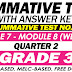 GRADE 3 SUMMATIVE TEST with Answer Key (Modules 7-8) 2ND QUARTER 