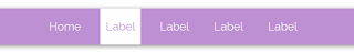 Purple CSS3 navigation menu