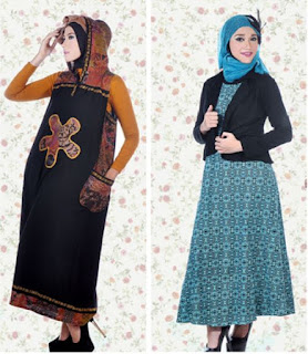 Model Baju Gamis Batik Wanita Muslimah