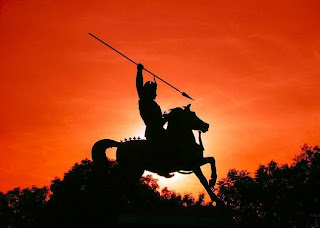 Statue of Peshwa Baji Rao I in Shaniwarwada Fort