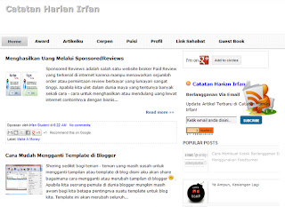 Catatan Harian Irfan