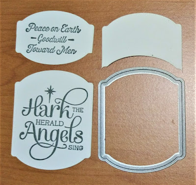 Rhapsody in craft, #heartofchristmas2021, fancy fold, fun fold card, balcony fold, balcony fold card, Angels of Peace, For Unto Us, Tidings of Christmas DSP, Tasteful Labels Dies, Merry Melody 3D Embossing Folder, Stampin' Up, Jul-Dec Mini 2021,Christmas Card, Christmas