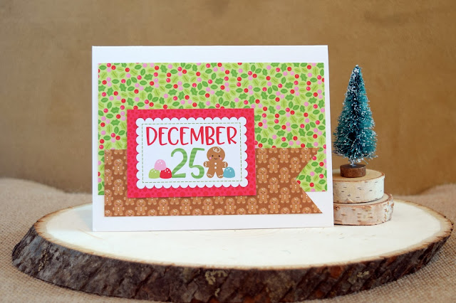 Card with Doodlebug Milk and Cookies by Jess Crafts