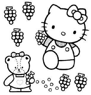 Hello Kitty for Coloring, part 4