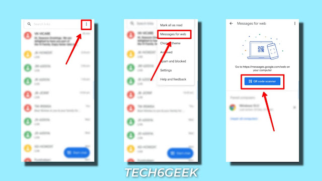 How to get Android messages on PC