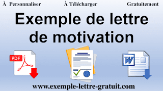 Exemple de lettre de motivation PDF Word