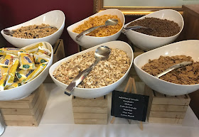 breakfast cereal buffet at linden hall hotel 